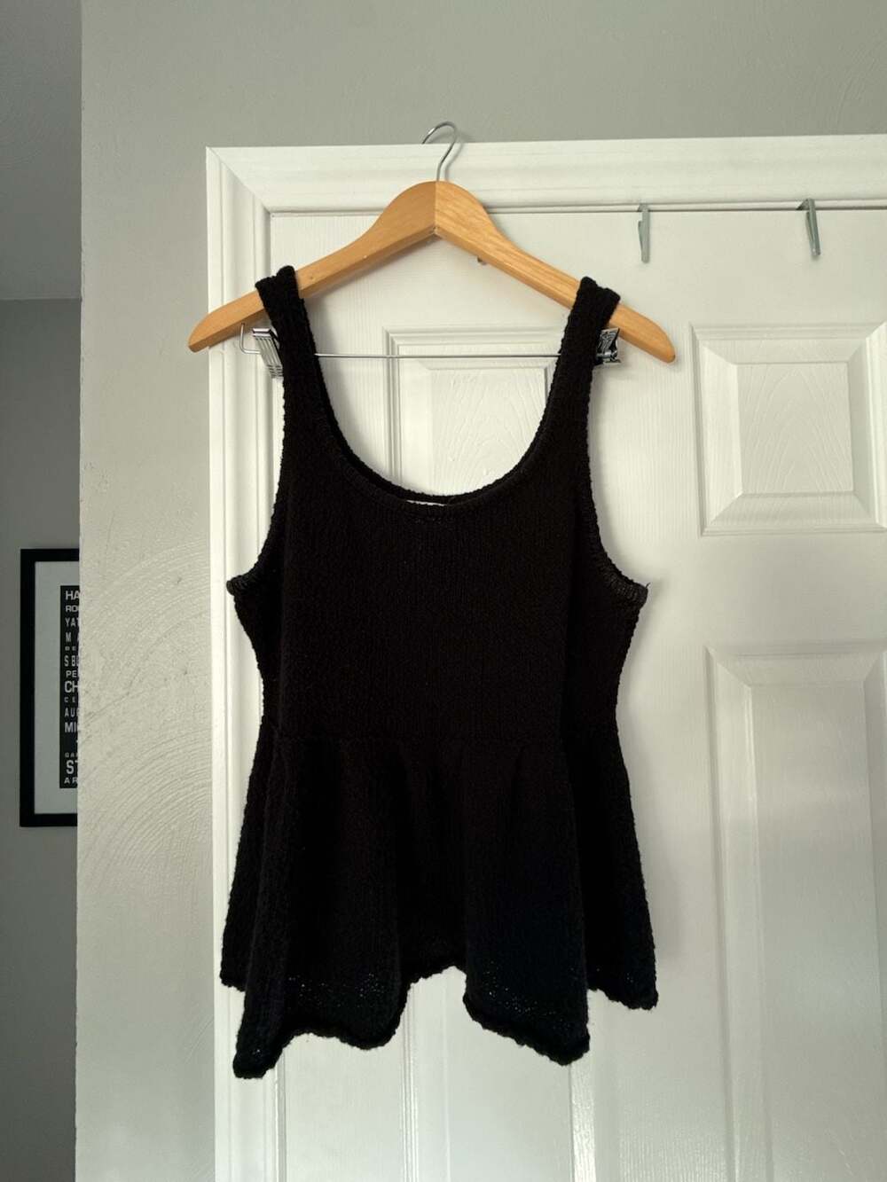 Old Navy Sleeveless Textured Peplum-Hem Sweater Tank Top